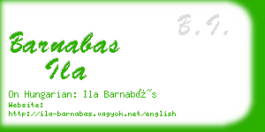 barnabas ila business card